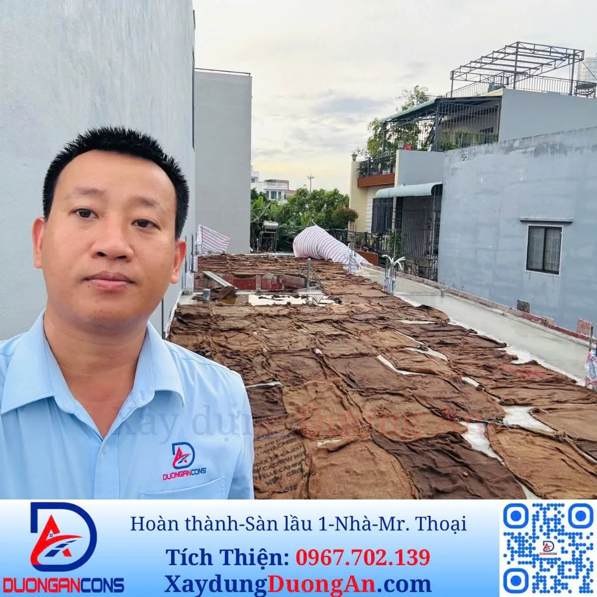 28/06/2026: Xây dựng Đường An - Hoàn thành Móng và dầm sàn lầu 1 - Nhà phố Mr. Bá Thoại