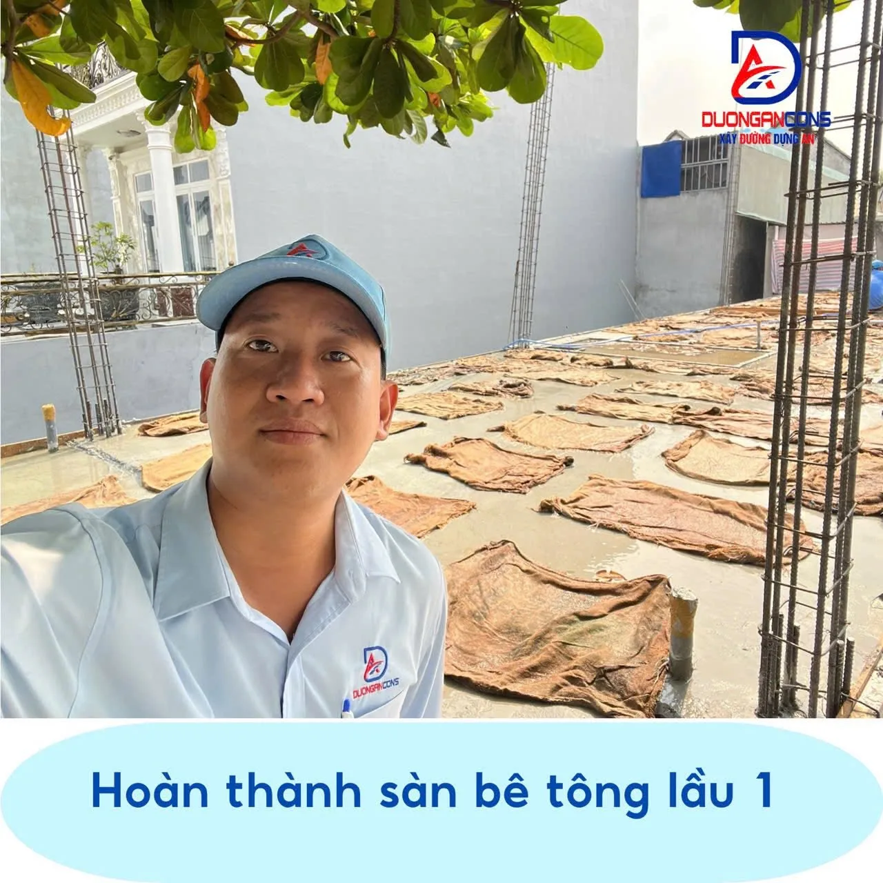 26/04/2025: Xây dựng Đường An - Hoàn thành bê tông cốt thép sàn lầu 1