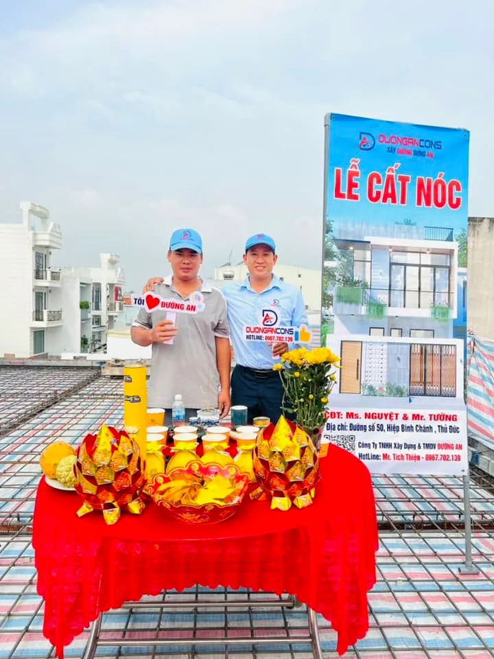 12/09/2024: ĐƯỜNG AN - Hoàn thành Sàn MÁI chính thức xong phần bê tông cốt thép của căn nhà.