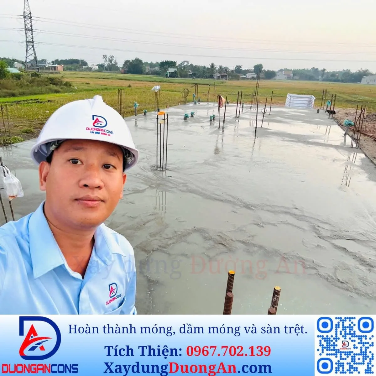 10/01/2026: Xây dựng Đường An - Hoàn thành quá trình thi công móng, nâng nền cao lên 1,8 m và đổ bê tông dầm sàn trệt