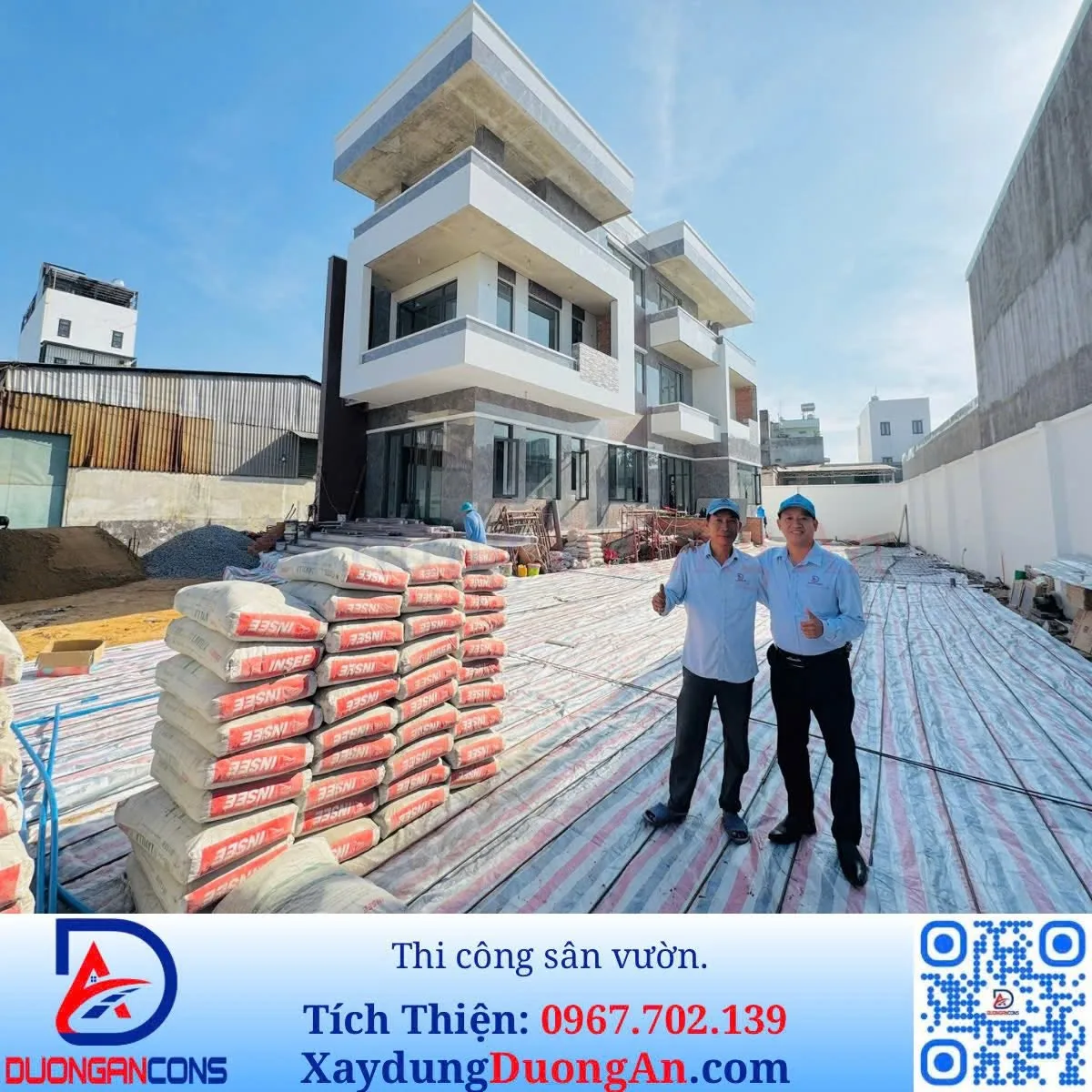 25/01/2026: Xây dựng Đường An - Thi công sân vườn và hàng rào cổng ngõ.