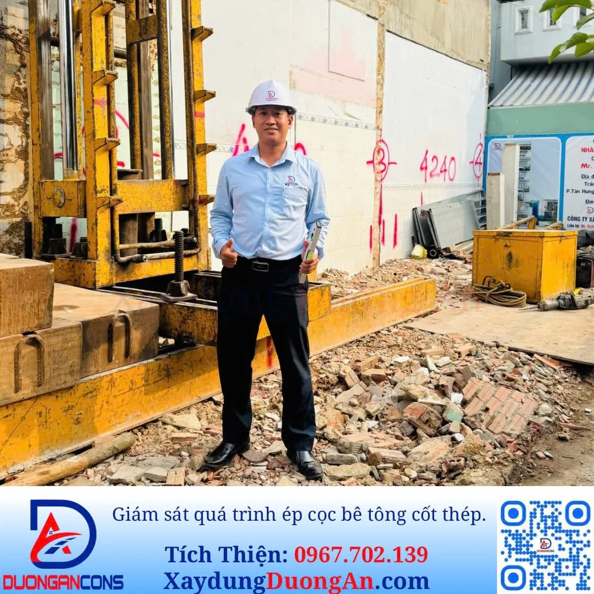 01/01/2026: Xây dựng Đường An - Ép cọc bê tông cốt thép