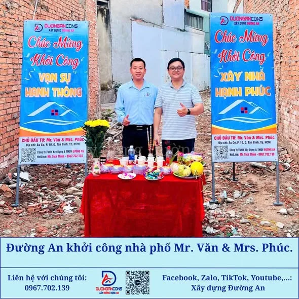 Sáng sớm hôm nay lúc 5 giờ 55 phút; ngày 15/05/2025: Xây dựng Đường An - Khởi công. Mong mọi việc thuận lợi, dựng xây căn nhà cho gia chủ.