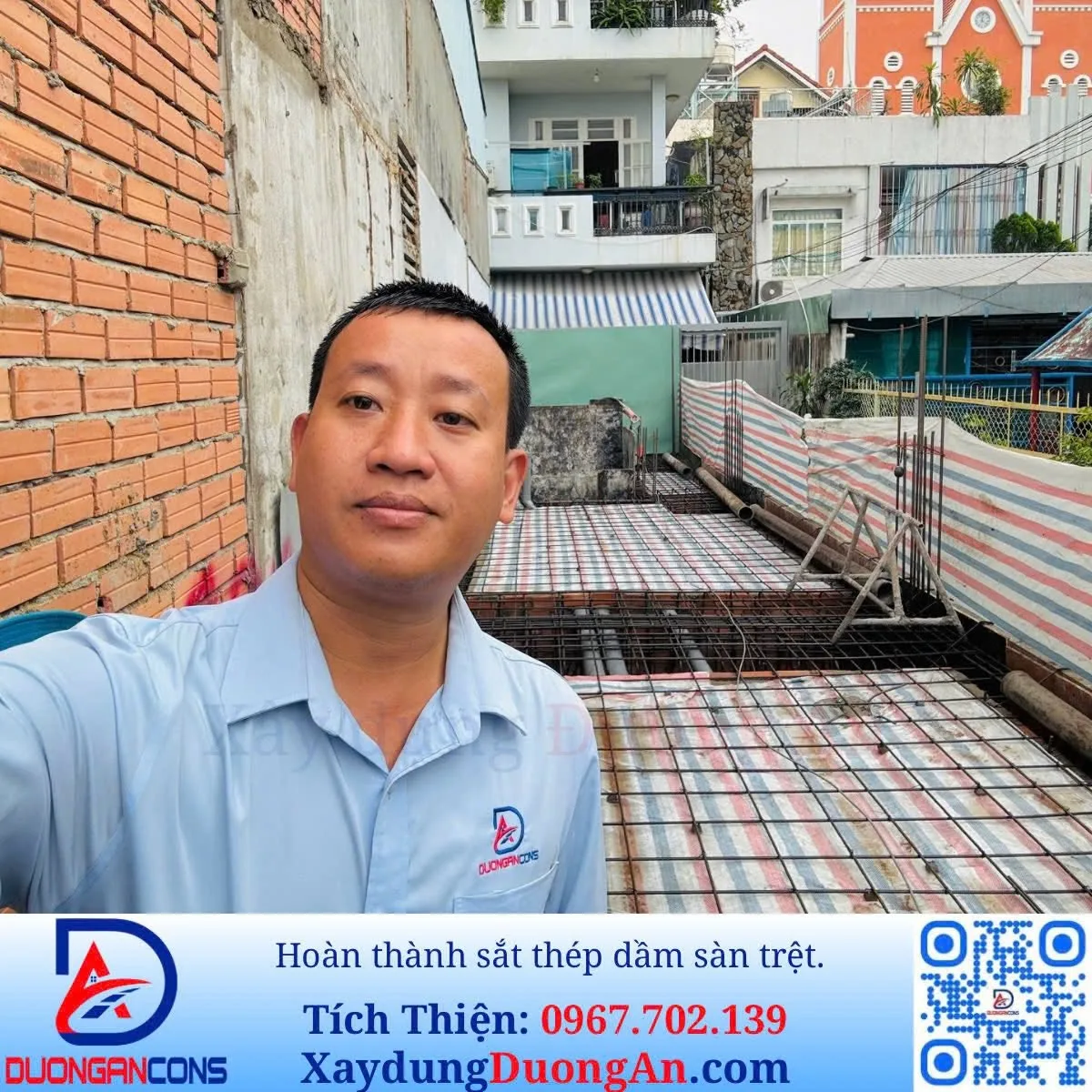 07/01/2026: Xây dựng Đường An - Hoàn thành Móng, dầm sàn trệt